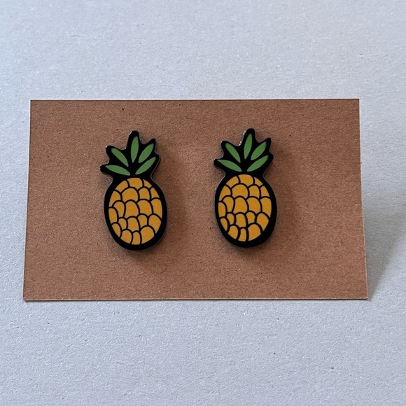 jaded jewellery Jewelry - Pineapple Studs